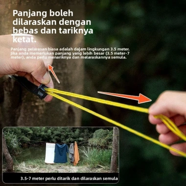 Dây phơi quần áo ngoài trời - Chống gió, chống trượt, tiện lợi cho du lịch 3 Dây phơi quần áo ngoài trời - Chống gió, chống trượt, tiện lợi cho du lịch 3