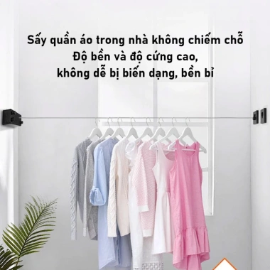 Dây Phơi Quần Áo Rút Gọn Tiện Lợi Inox 304 - 4.2m, Giá Ưu Đãi 200.655 VND