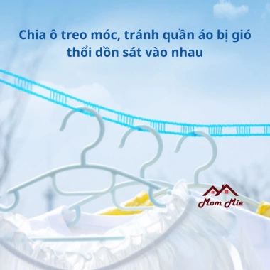 Dây phơi quần áo thông minh 3-5-8-10 mét - Tiết kiệm diện tích, giá 15.000đ