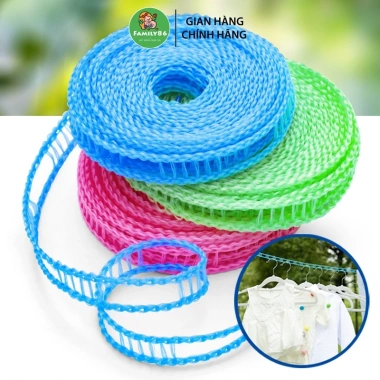 Dây phơi quần áo thông minh lưới cước bện siêu bền, nhiều lỗ móc, chỉ 13.090đ