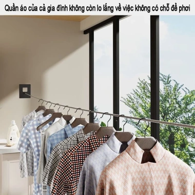 Dây phơi quần áo vô hình - treo phòng tắm, ban công, không gian gọn, chịu tải cao, 155.000đ 3 Dây phơi quần áo vô hình - treo phòng tắm, ban công, không gian gọn, chịu tải cao, 155.000đ 3