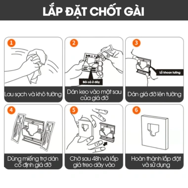 Dây phơi tàng hình LADOHOME LH-6.474 dài 5.1m - Treo tắm, ban công, ngoài trời, 225.000₫