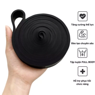 Dây Powerband Kháng Lực 5 Cấp Độ Cao Su Tự Nhiên - Gym Yoga Xà Đơn 63.000đ 3