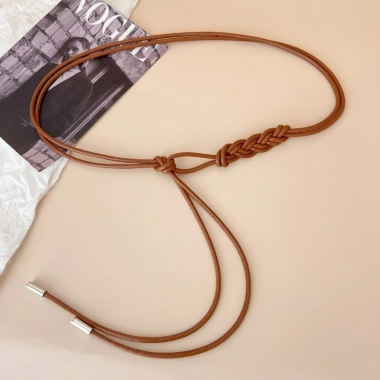 Dây PU boho nữ, nút thắt điều chỉnh, màu đen trắng, giá 64.997 VND 2