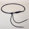 Dây PU boho nữ, nút thắt điều chỉnh, màu đen trắng, giá 64.997 VND 4