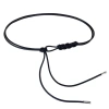 Dây PU boho nữ, nút thắt điều chỉnh, màu đen trắng, giá 64.997 VND 5