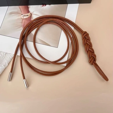 Dây PU boho nữ, nút thắt điều chỉnh, màu đen trắng, giá 64.997 VND 9