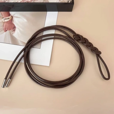 Dây PU boho nữ, nút thắt điều chỉnh, màu đen trắng, giá 64.997 VND 12