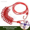 Dây Quần Áo Du Lịch 12 Kẹp Chống Gió, Chống Trượt, Co Giãn, Dễ Treo Cắm Trại Ngoài Trời - 73.7k 5