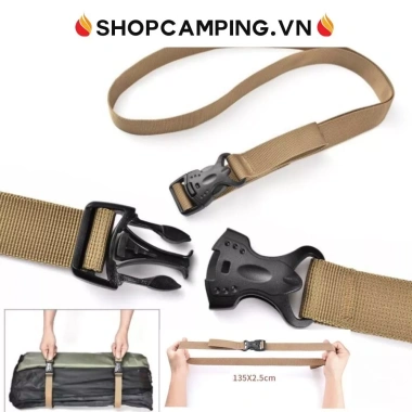 Dây ràng đồ đa năng có khóa nhựa điều chỉnh độ dài - Buộc vali balo đồ dùng chỉ 25.000₫