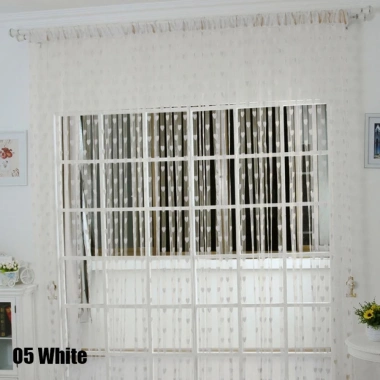 Dây Rèm Cửa Sổ Nhiều Màu Lãng Mạn Họa Tiết Tình Yêu Trang Trí Phòng Khách 9