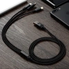 Dây Sạc 3 Đầu Đa Năng, Siêu Bền, Sạc Nhanh USB‑C/Android/iPhone, Chống Đứt Gãy 25.000₫ 2