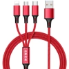 Dây Sạc 3 Đầu Đa Năng, Siêu Bền, Sạc Nhanh USB‑C/Android/iPhone, Chống Đứt Gãy 25.000₫ 4