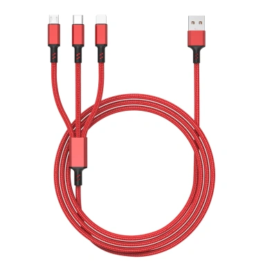 Dây Sạc 3 Đầu Đa Năng, Siêu Bền, Sạc Nhanh USB‑C/Android/iPhone, Chống Đứt Gãy 25.000₫ 6