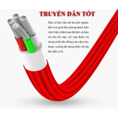 Dây Sạc 3 Đầu Đa Năng, Siêu Bền, Sạc Nhanh USB‑C/Android/iPhone, Chống Đứt Gãy 25.000₫ 8