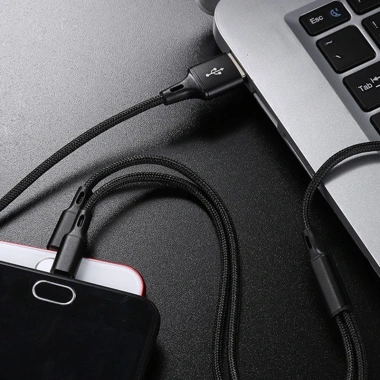 Dây Sạc 3 Đầu Đa Năng, Siêu Bền, Sạc Nhanh USB‑C/Android/iPhone, Chống Đứt Gãy 25.000₫ 9
