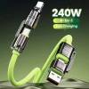 Dây Sạc 4 Trong 1 240W - 4 Đầu Type-C/USB Sang Type-C 1.2m Giá 80,066 VND
