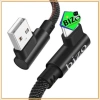 Dây sạc chống gãy micro USB và Type C, cáp sạc nhanh, đầu L T1, bảo hành 12 tháng, giá 29.760 VND 2