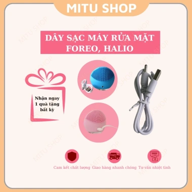 Dây sạc máy rửa mặt Foreo Halio chân 3.5mm, tương thích đa dòng, giảm giá 65.000 VND