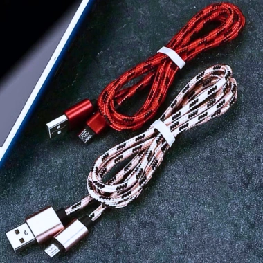 Dây sạc nhanh Android Oppo Xiaomi Micro USB 1m dây bện dù - Giá chỉ 29.900 VND