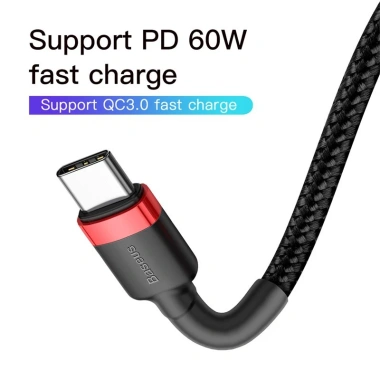Dây sạc nhanh Baseus 60W Type-C 1m/2m - Samsung Oppo Laptop - Giá 89.000 VND 4