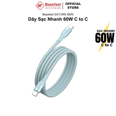 Dây sạc nhanh Type C 60W Basefast bọc dù siêu bền, chống gãy - phù hợp Android Samsung Xiaomi Oppo - 103k 9
