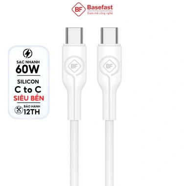 Dây sạc nhanh Type C 60W Basefast cao su non cho Phone 15/16/17 Samsung Xiaomi - 70.000đ 6