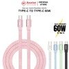 Dây sạc nhanh Type C 60W Basefast cáp bện dù C to C siêu bền cho iPhone 15 16 17 Android Samsung