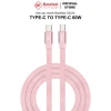 Dây sạc nhanh Type C 60W Basefast cáp bện dù C to C siêu bền cho iPhone 15 16 17 Android Samsung 9