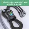 Dây Sạc Tự Ngắt 3 trong 1 100W 6A Micro USB và Type‑C, Sạc Nhanh, Giá 25.000₫ 7