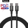 Dây sạc Type C 100W 5A Hoco 2m cho laptop điện thoại Android giảm giá 49.000₫ 6