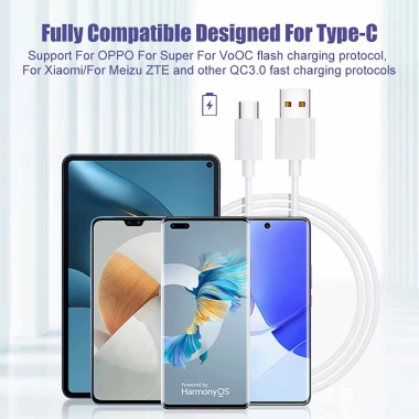 Dây Sạc Type C 100W 7A Siêu Nhanh, Bền Dài 1m-2m, Cáp Sạc Android Cao Cấp 8