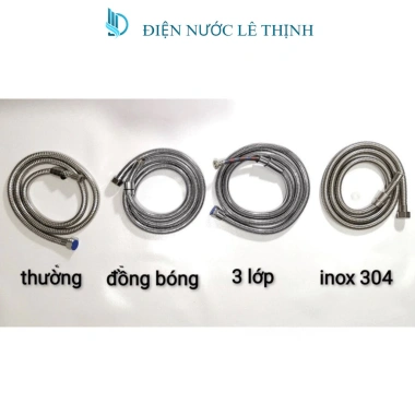 Dây sen inox 304 đa dạng mẫu, giá 49.200 - giảm còn 41.000, chất lượng cao, bền bỉ