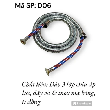 Dây sen tắm cao cấp 3 lớp, ốc đồng và inox chịu lực, bảo hành 12 tháng, giá 50.000 VND 10