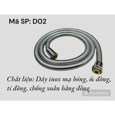 Dây sen tắm chống xoắn DO2-DO3 mắt to mắt nhỏ, ốc đồng inox, bảo hành 6 tháng, 54.000₫