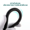 Dây sen tắm inox sơn tĩnh điện Đen, cấp nước nóng lạnh, tương thích mọi tay sen, giá 55.000₫ 3