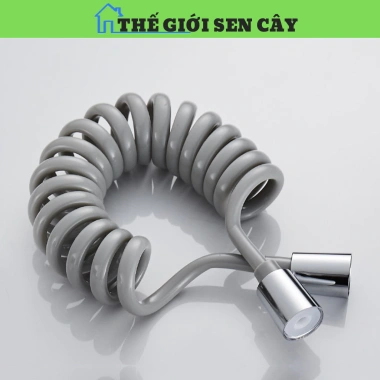 Dây sen xoắn lò xo PU 1.5m, dây xịt ruột gà cho vòi sen, vệ sinh -30.000đ