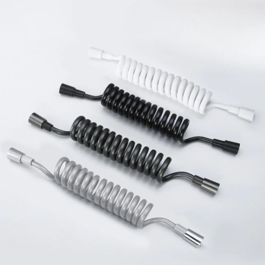 Dây sen xoắn lò xo PU 1.5m, dây xịt ruột gà cho vòi sen, vệ sinh -30.000đ