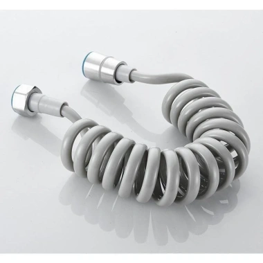 Dây sen xoắn lò xo PU 1.5m, dây xịt ruột gà cho vòi sen, vệ sinh -30.000đ