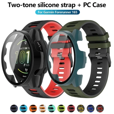 Dây silicon + vỏ bảo vệ Garmin Forerunner 165/165, 265 – Đệm êm, bảo vệ màn hình