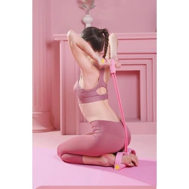 Dây Tập Bụng 4 Ống Kháng Lực – Dây Kéo Đàn Hồi Cao Su, Bộ Căng Yoga Tại Nhà, Gập Bụng – 104.544₫