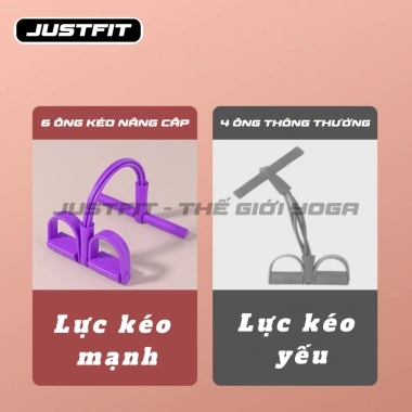 Dây tập bụng Justfit 4/6 ống cao su kháng lực đàn hồi - Tập tại nhà, giá chỉ 55.864 VND