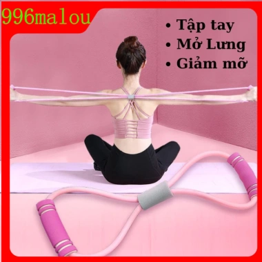 Dây tập bụng số 8 WOWFIT - Dây kháng lực đàn hồi cho Yoga, Gym, Pilates, tập toàn thân tại nhà, 64.999₫