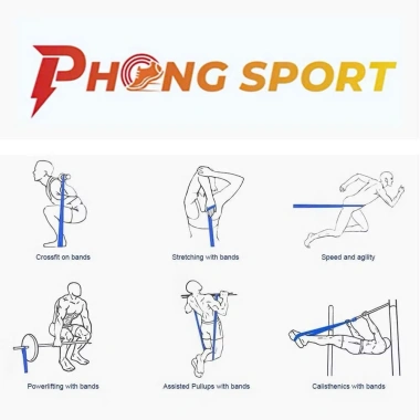 Dây Tập Kháng Lực Powerband B4 Đa Năng - Tập Toàn Thân, Giá 100.000 VND Giảm 20k