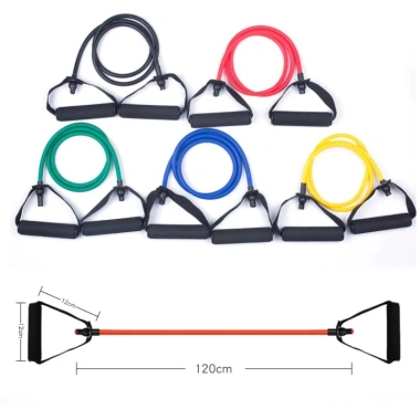 Dây tập kháng lực YOGA SPORTY có tay cầm - 5 cấp độ 10-30LBS, co giãn, tập bụng hiệu quả, chỉ 69.000đ 2