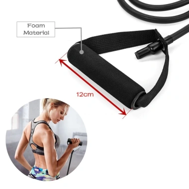 Dây tập kháng lực YOGA SPORTY có tay cầm - 5 cấp độ 10-30LBS, co giãn, tập bụng hiệu quả, chỉ 69.000đ 6