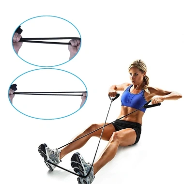 Dây tập kháng lực YOGA SPORTY có tay cầm - 5 cấp độ 10-30LBS, co giãn, tập bụng hiệu quả, chỉ 69.000đ 8