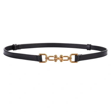 Dây thắt lưng da bò bản nhỏ thời trang nữ, điều chỉnh linh hoạt, giá chỉ 96.655 VND 5