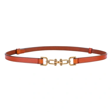 Dây thắt lưng da bò bản nhỏ thời trang nữ, điều chỉnh linh hoạt, giá chỉ 96.655 VND 9