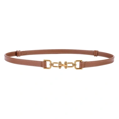 Dây thắt lưng da bò bản nhỏ thời trang nữ, điều chỉnh linh hoạt, giá chỉ 96.655 VND 11
